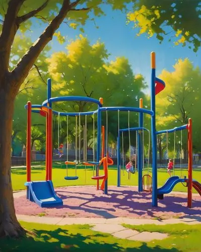 children's playground,child in park,play yard,playground,play area,park,outdoor play equipment,swing set,herman park,urban park,city park,empty swing,playset,the park,children's background,playground slide,kurpark,world digital painting,digital painting,slide canvas,Conceptual Art,Sci-Fi,Sci-Fi 22