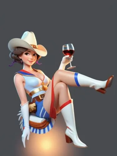 cowgirl,majorette,pardner,cowpoke,yeehaw,lasso,dioulasso,lady medic,3d model,chitralada,firedancer,isabela,lady pointing,tracer,charreada,strutter,howdy,rockabella,longmei,twirler,Unique,3D,3D Character