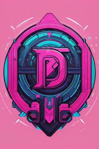 Create a futuristic Blackpink logo with vibrant colors.,dribbble logo,dribbble icon,dribbble,d badge,letter d,pink vector,80's design,digiart,d3,pink diamond,dihydro,diamond wallpaper,d,vector design,