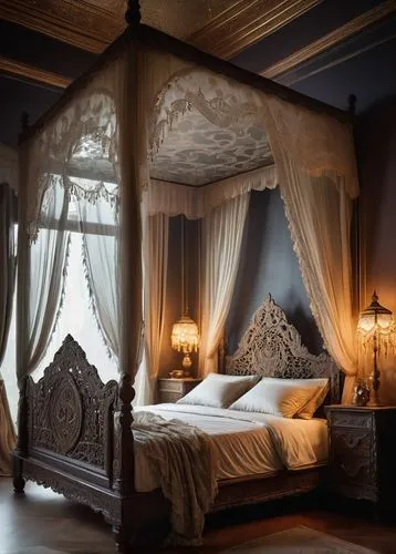 bedchamber,ornate room,four poster,chambre,sleeping room,victorian room,bedspreads,bedspread,bedroom,bedrooms,headboards,inglenook,bridal suite,headboard,guest room,bedroomed,bedclothes,bedding,bed,great room,Illustration,Realistic Fantasy,Realistic Fantasy 23