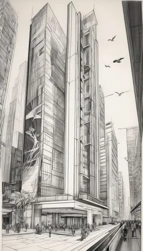 arcology,unbuilt,oscorp,penciling,layouts,lexcorp,skyscraping,cybercity,skyways,highrises,coruscant,genosha,motorcity,pencils,pencilling,roughs,concept art,madripoor,storyboard,tall buildings,Illustration,Black and White,Black and White 30