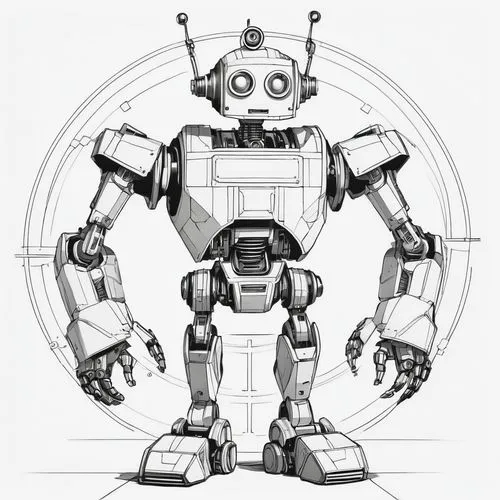 robotlike,mechanoid,robot,industrial robot,minibot,mindstorms,Illustration,Vector,Vector 03