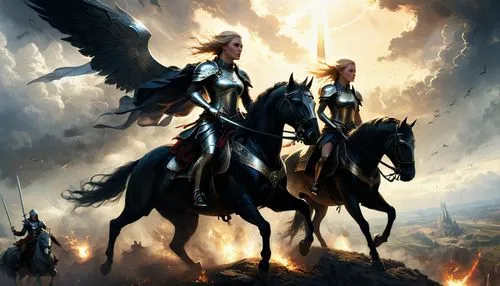 glorfindel,angels of the apocalypse,herennius,valor,pegasi,the archangel,valkyrie,archangels,arthurian,seregil,garridos,cavalries,heroic fantasy,archangel,finrod,fomorians,silmarillion,valkyries,dignitatum,noldor,Conceptual Art,Fantasy,Fantasy 11