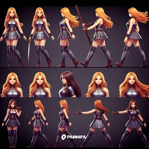 product design，Packaging Design,an animated woman poses and poses for an animation,epica,katarina,turnarounds,ekatarina,fighting poses,madelyne,Photography,General,Realistic