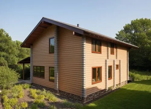 passivhaus,timber house,inverted cottage,weatherboarding,wooden house,cohousing,Photography,General,Realistic