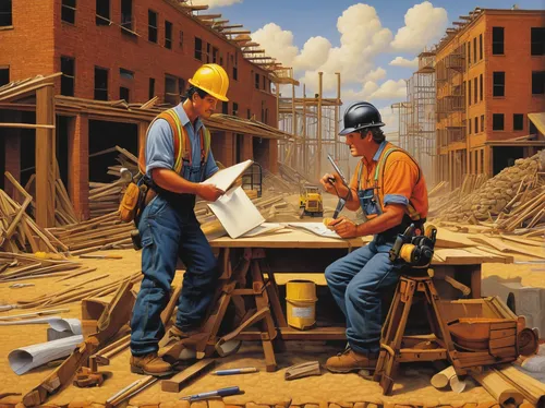 Write a dialogue between two construction workers discussing safety precautions on a busy construction site.,construction workers,construction industry,builders,tradesman,construction company,construc