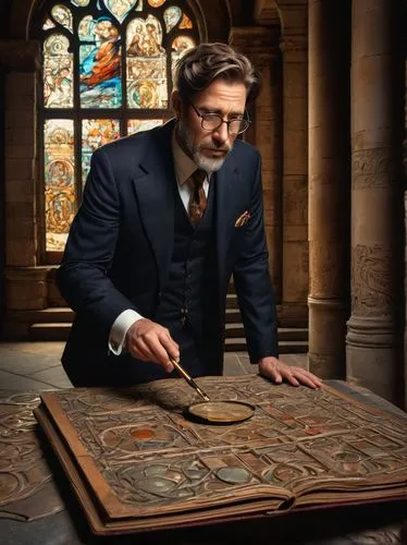 waldau,palaeography,nikolaj,art nouveau frames,professorial,conservators,palaeographer,art nouveau frame,constantine,cataloguer,constantijn,leonardo devinci,tennant,theologian,denisof,librarian,vinterberg,koolhoven,manuscripts,archeologist,Conceptual Art,Oil color,Oil Color 18