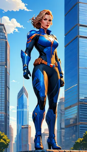 symetra,heavy object,superhero background,nova,skycraper,sci fiction illustration,captain marvel,cg artwork,super heroine,ronda,sprint woman,head woman,figure of justice,bluebonnet,drexel,digital compositing,monsoon banner,gigantic,metropolis,superhero comic