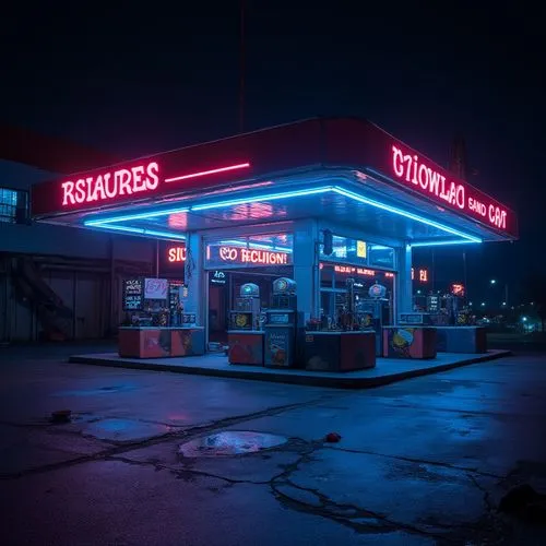 retro diner,electric gas station,gas station,e-gas station,sunoco,kedai,forecourt,texaco,eldorado,truckstop,tropicana,truck stop,polara,liquors,bodega,petrol pump,mercado,tucumcari,retro,drive in restaurant,Photography,General,Realistic