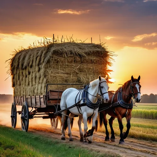 amish hay wagons,straw cart,straw carts,bale cart,cart horse,covered wagon,straw harvest,horse and cart,threshing,haymaking,horse and buggy,stagecoach,hay horse,breadbasket,wooden carriage,old wagon train,draft horse,donkey cart,bales of hay,horse trailer,Photography,General,Realistic