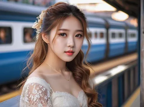 wedding dress train,ellin,yujia,the girl at the station,bridal,jinyu,Photography,General,Natural