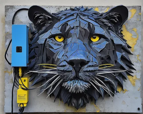 graffiti art,spray can,street artist,blue tiger,streetart,street artists,urban street art,lion,street art,urban art,panthera leo,lion head,meticulous painting,multi layer stencil,painted block wall,wall paint,graffiti,painting technique,spray cans,to paint,Conceptual Art,Graffiti Art,Graffiti Art 02