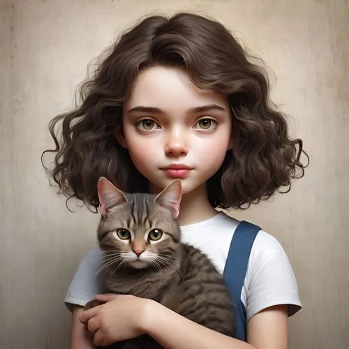 donsky,gekas,little boy and girl,vintage boy and girl,heatherley,cat look,cute cartoon image,doll cat,behenna,girl with dog,cute cat,cat lovers,cute cartoon character,young girl,liesel,nicolaescu,girl portrait,little girl,kids illustration,world digital painting