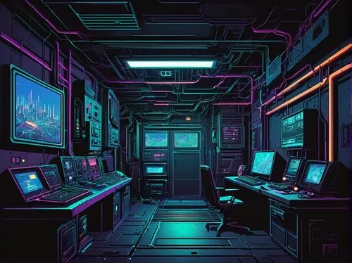 computer room,ufo interior,arcade,game room,80s,cyberpunk,80's design,retro background,neon coffee,retro diner,sci fi surgery room,arcades,scifi,cyber,arcade game,neon arrows,neon ghosts,cyberspace,retro styled,arcade games,Illustration,Black and White,Black and White 28