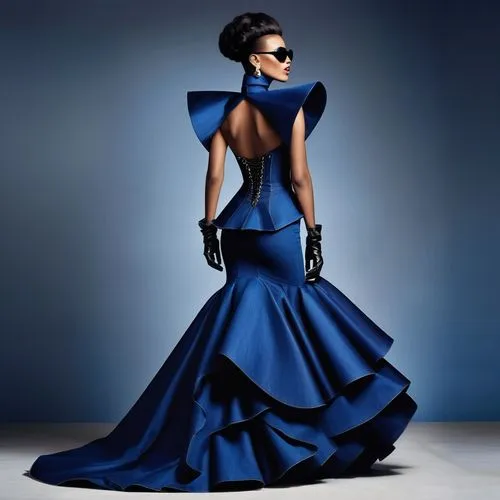 cobalt blue,ball gown,mazarine blue,fashion design,royal blue,evening dress,haute couture,fashion designer,fashion illustration,women fashion,sapphire,navy blue,fashion vector,dress form,vogue,blue rose,blue peacock,dress walk black,fashion shoot,gothic fashion,Photography,General,Realistic