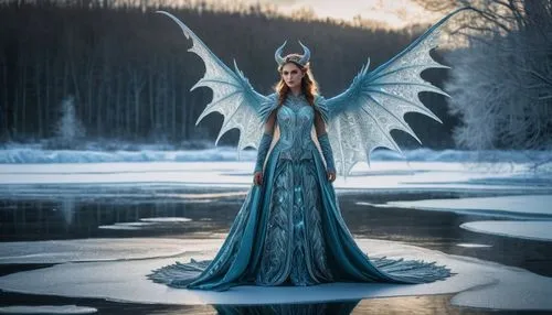 ice queen,the snow queen,dawnstar,ice princess,seraphim,fantasy picture,snow angel,fairy queen,angel wings,blue enchantress,suit of the snow maiden,sirene,faerie,faery,angel wing,sigyn,fantasy art,winterblueher,eternal snow,lorien,Photography,General,Fantasy