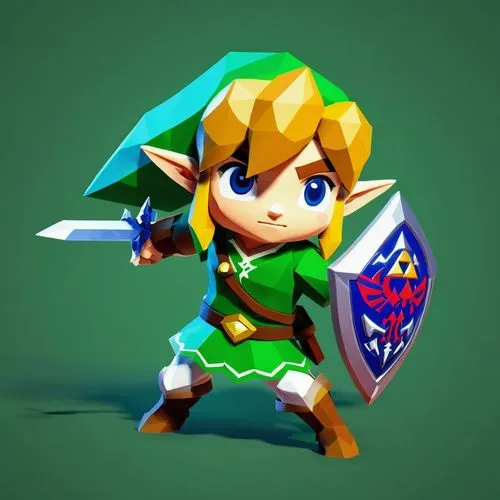 link,hyrule,makar,oot,zeluco,zelda,Unique,3D,Low Poly