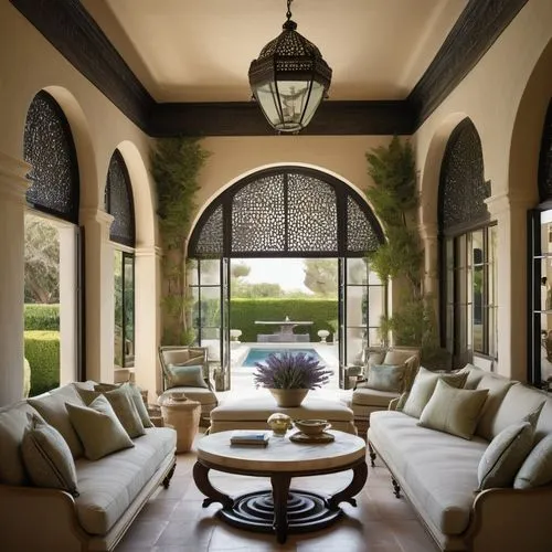 luxury home interior,stucco ceiling,patio furniture,hovnanian,cochere,sunroom,breakfast room,outdoor furniture,family room,interior decor,stucco wall,vaulted ceiling,stucco frame,moroccan pattern,contemporary decor,sitting room,plantation shutters,home interior,gold stucco frame,coffered,Art,Artistic Painting,Artistic Painting 24