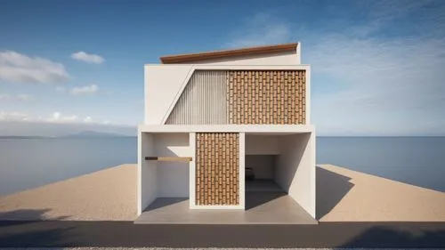 minimalist, urbane, elegan, muwah
,cubic house,cube stilt houses,beach hut,lifeguard tower,dunes house,stilt house,beach house,3d rendering,beachhouse,pigeon house,renders,cube house,frame house,dog h