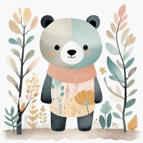 bear cub,bear,little bear,cute bear,bear teddy,brown bear,scandia bear,plush bear,giant panda,autumn icon,bamboo,cub,panda bear,forest animal,pandabear,baby bear,bear cubs,slothbear,little panda,nordic bear,Illustration,Vector,Vector 08