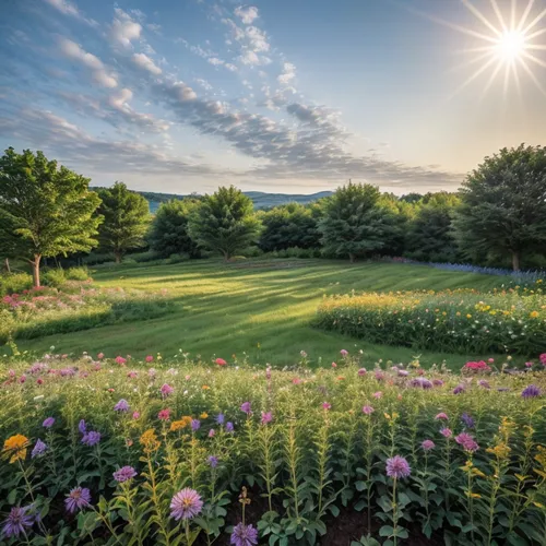 golf landscape,vermont,meadow fescue,flower garden,summer border,summer meadow,flower meadow,field of flowers,meadow landscape,flowering meadow,flower borders,perennial plants,golf lawn,blanket of flo