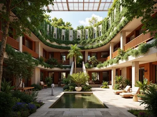 courtyards,atriums,biopolis,inside courtyard,atrium,wintergarden,courtyard,beverly hills hotel,kifissia,oberoi,winter garden,beverly hills,streamwood,palo alto,hotel complex,masdar,breezeway,amanresorts,greenforest,caltech