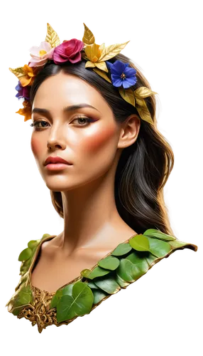 derivable,diwata,maenad,polynesian girl,laurel wreath,flowers png,amazonica,hula,inara,wahine,polynesian,elven flower,inanna,ancient egyptian girl,portrait background,faerie,floral wreath,girl in a wreath,plumeria,mervat,Photography,Artistic Photography,Artistic Photography 08