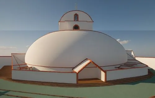 dame propuestas arquitectonicas, es una iglesia, no tengo idea de como hacer el techo,roof domes,cupolas,dome roof,3d rendering,3d render,3d model,round hut,odomes,3d rendered,render,igloos,stupa,musi