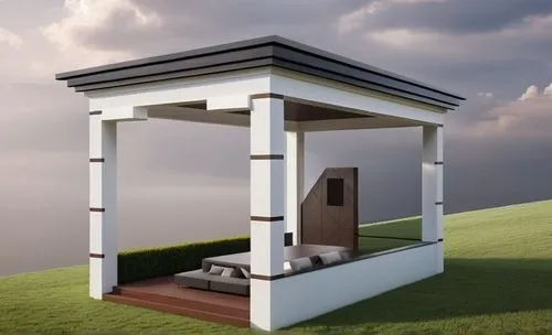 gazebo,pop up gazebo,dog house frame,3d rendering,inverted cottage,miniature house,pergola,dog house,outhouse,pigeon house,kiosk,outdoor structure,cubic house,3d render,cooling house,will free enclosure,observation tower,folding roof,3d model,sky apartment,Photography,General,Realistic