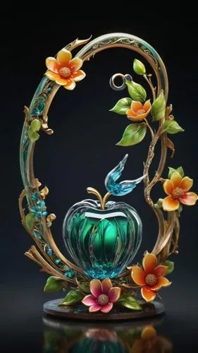 floral ornament,shashed glass,water lily plate,glasswares,glass ornament,flower bowl,glass vase,glass items,enamelled,chinese art,glass painting,art nouveau,hand glass,art nouveau design,colorful glas