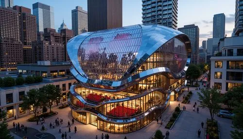 heatherwick,glass building,hudson yards,koons,hearst,futuristic architecture,futuristic art museum,kimmelman,bjarke,walt disney concert hall,safdie,mvrdv,glass facade,morphosis,glass facades,etfe,damrosch,walt disney center,big apple,luminato