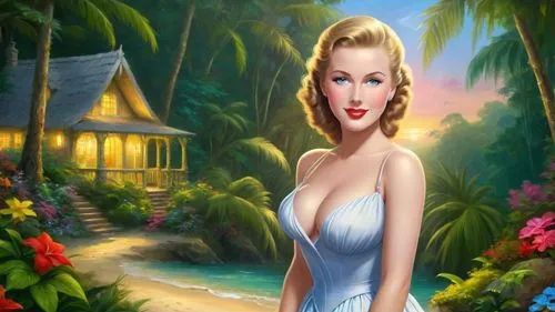 marylyn monroe - female,retro pin up girl,pin-up girl,marilyn monroe,pin up girl,connie stevens - female,maureen o'hara - female,retro pin up girls,pin ups,summer background,mamie van doren,landscape background,marylin monroe,pin-up girls,pin-up model,hawaiiana,pin up girls,the blonde in the river,valentine day's pin up,cuba background