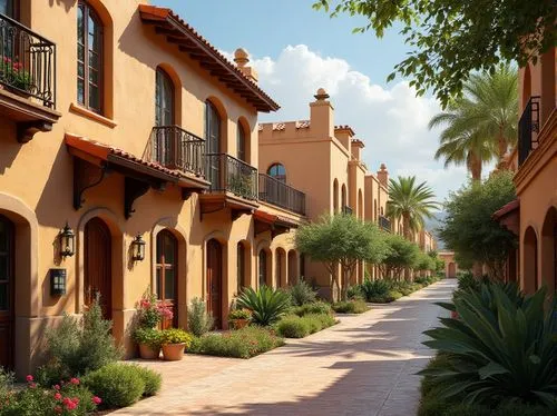 townhomes,riad,townhouses,madinat,al qudra,houses clipart,townscapes,summerlin,streetscape,palmilla,villaggio,3d rendering,townhouse,united arab emirates,quatar,rustaq,street canyon,jumeirah,scottsdale,gouna,Photography,General,Realistic