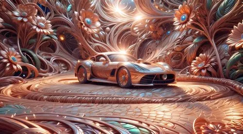 3d car wallpaper,radiator springs racers,autopia,car sculpture,woodring,rusty cars,cartoon car,mandelbulb,labyrinths,woody car,winding road,imagineering,coral swirl,roadsters,3d fantasy,wooden car,imagineers,car roof,stemwinder,winding roads