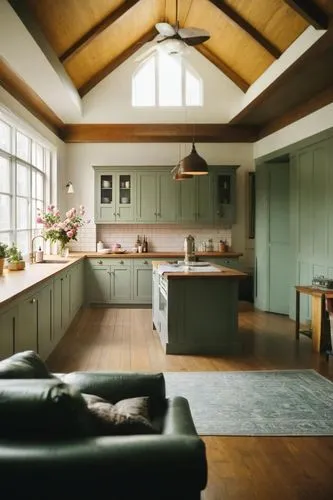 vintage kitchen,kitchen interior,mid century house,kitchen design,big kitchen,scandinavian style,kitchen,danish house,the kitchen,victorian kitchen,mid century modern,kitchen table,hardwood floors,tile kitchen,modern kitchen,kitchen & dining room table,sage green,wood flooring,wooden floor,wood floor