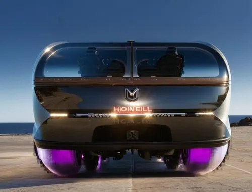 the front end of a modern looking vehicle,superbus,volkswagen beetlle,microbus,stretch limousine,volkswagenbus,futuristic car,Photography,General,Realistic