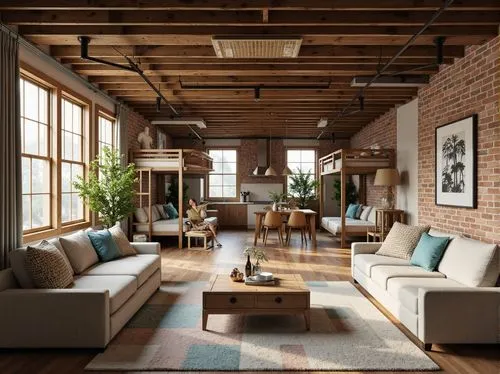 loft,lofts,apartment lounge,wooden beams,living room,sofas,contemporary decor,danish furniture,livingroom,minotti,modern decor,home interior,hardwood floors,interior design,scandinavian style,cassina,an apartment,donghia,sofa set,natuzzi