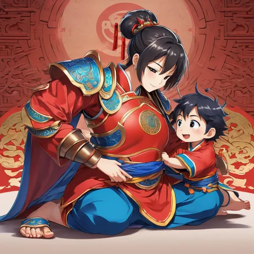 hamearis lucina,protecting,mother and father,guilinggao,robin's nest,dragon li,father and daughter,father-son,mother and son,game illustration,father with child,horumonyaki,oriental painting,bird robins,father son,father and son,parent child,wuchang,red tunic,happy chinese new year,Illustration,Japanese style,Japanese Style 03