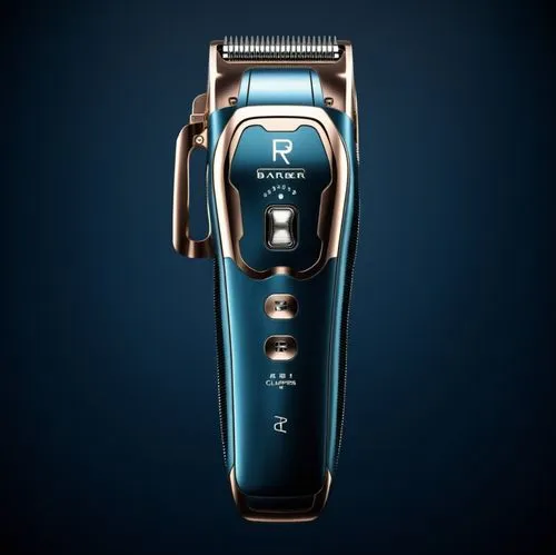 Barber Hair Clippers，Stylish appearance with a three-dimensional feel,an electric shaveer on a dark background,gillette,trimmer,shavers,hairdryer,thermostatic,trimmers,Photography,General,Realistic