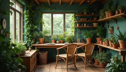 house plants,garden shed,breakfast room,houseplants,green living,green plants,hanging plants,plants in pots,kitchen interior,kitchen garden,greenhut,indoor,dining room,greenhouse,garden pot,verdant,green garden,herbology,the kitchen,home corner,Photography,General,Realistic