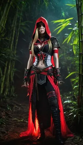 red riding hood,little red riding hood,branwen,seris,liora,elektra,akali,ekatarina,woolfe,karin,shadowboxer,kunoichi,magika,darkwatch,katarina,kalima,maliana,female warrior,red lantern,kurenai,Conceptual Art,Fantasy,Fantasy 27