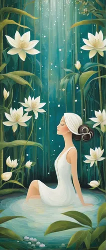 swan lake,jasmine blossom,jasmine,lilly of the valley,lotus blossom,forest anemone,fairy tale character,water lilly,snowdrops,snowdrop,gardenia,disney rose,magnolia,water lotus,lily of the field,scent of jasmine,white water lilies,lilly pond,ballerina in the woods,swan cub,Illustration,Abstract Fantasy,Abstract Fantasy 03