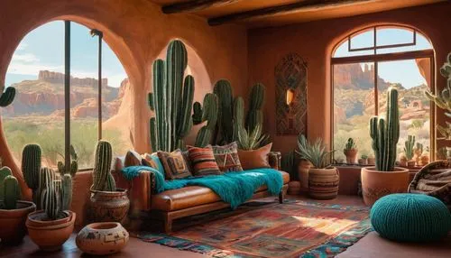 cacti,cactuses,saguaros,dutchman's-pipe cactus,organ pipe cactus,tuscon,cactus,desert landscape,sonoran,southwestern,cabana,sitting room,beautiful home,living room,desert desert landscape,desert plants,turquoise wool,scottsdale,sonoran desert,saguaro,Conceptual Art,Fantasy,Fantasy 05