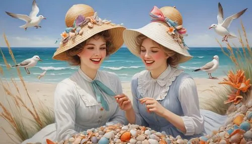 milkmaids,womans seaside hat,beachcombers,sea birds,seabirds,dossi,confectioners,maidens,seiders,stewardesses,florists,housemaids,canonesses,mikimoto,songbirds,tunnicliffe,sea beach-marigold,sewing pattern girls,countrywomen,sun hats,Conceptual Art,Daily,Daily 32