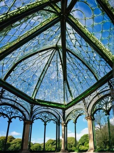 glass roof,pergola,orangery,structural glass,roof structures,conservatory,hall roof,greenhouse,dome roof,the old roof,botanical gardens,canopy,roof lantern,roof domes,leek greenhouse,naples botanical garden,vaulted ceiling,roof truss,aviary,the old botanical garden,Art,Artistic Painting,Artistic Painting 42