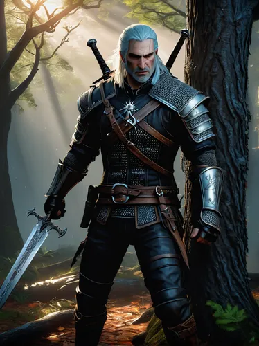 witcher,male elf,male character,dane axe,cullen skink,massively multiplayer online role-playing game,mercenary,assassin,swordsman,cable,dwarf sundheim,heroic fantasy,black snake,silver fox,game character,sward,fantasy warrior,archer,broadaxe,highlander,Conceptual Art,Sci-Fi,Sci-Fi 02