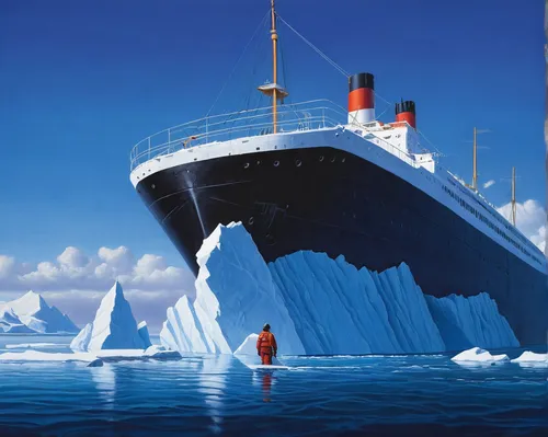 icebreaker,antarctic,iceberg,ocean liner,troopship,queen mary 2,antartica,shipping industry,ice floe,antarctica,aurora polar,sea ice,icebergs,aurora australis,titanic,global warming,arctic ocean,cruiser aurora,arthur maersk,ice floes,Conceptual Art,Daily,Daily 27