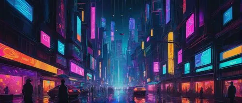 colorful city,cyberpunk,cityscape,tokyo city,shinjuku,taipei,metropolis,shanghai,urban,fantasy city,tokyo,neon arrows,vapor,futuristic landscape,futuristic,hong kong,neon,shibuya,neon ghosts,kowloon,Art,Artistic Painting,Artistic Painting 32