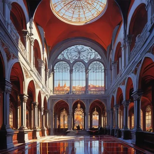 orangerie,orangery,mirogoj,cloister,glyptotek,boijmans,rijksmuseum,atrium,monastery of santa maria delle grazie,the center of symmetry,archly,inside courtyard,carreau,marble palace,ballroom,arcaded,courtyard,lachapelle,western architecture,conservatory,Conceptual Art,Sci-Fi,Sci-Fi 23