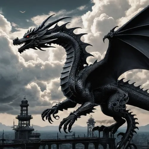 black dragon,dragones,dragao,dragon of earth,dragonheart,darragon,Conceptual Art,Fantasy,Fantasy 25